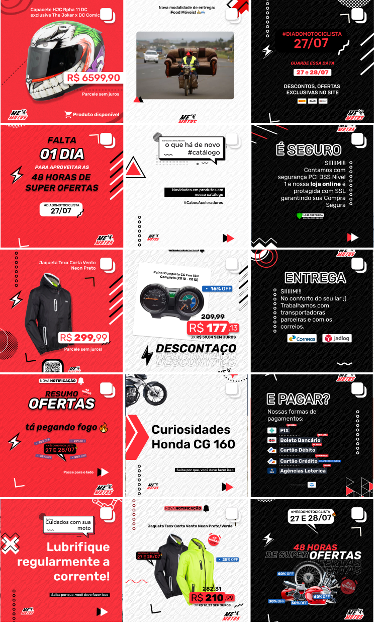 Campanha Social Media Moto Peças